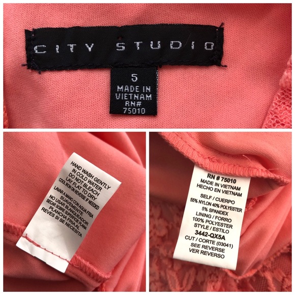 Coral lace bodycon dress - Picture 6 of 6